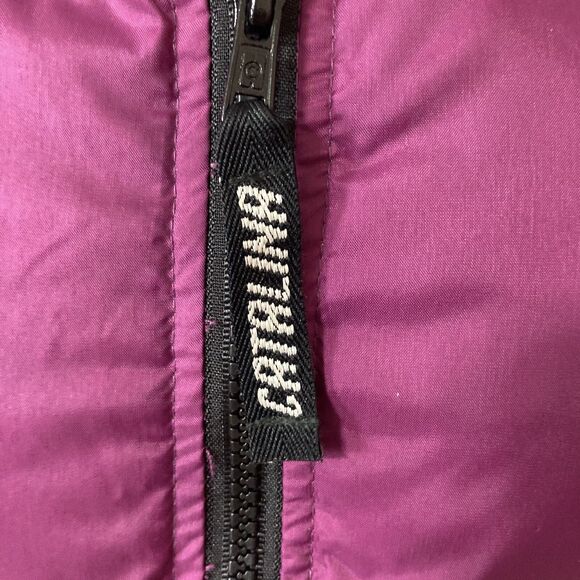 Down Puffer Vest Quilted Sz Large Full Front Zipper Collared Catalina Outerwear - Picture 13 of 15